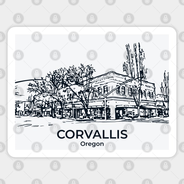 Corvallis - Oregon Magnet by Lakeric